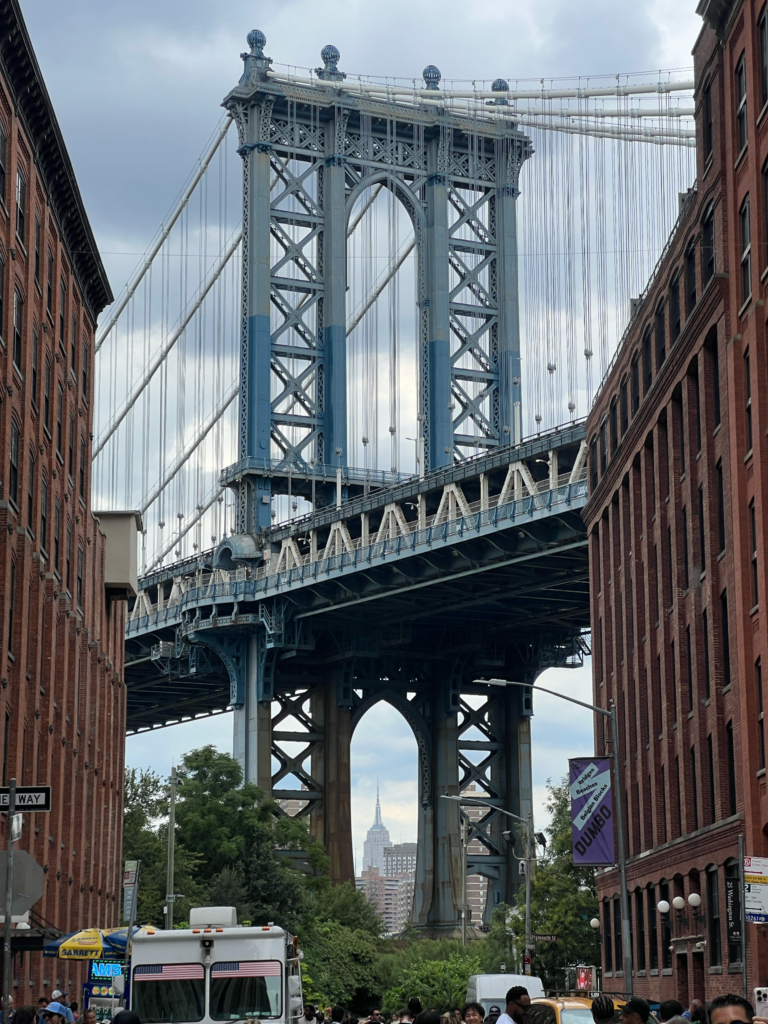Manhattan Bridge architectural photograph in Brooklyn, New York
