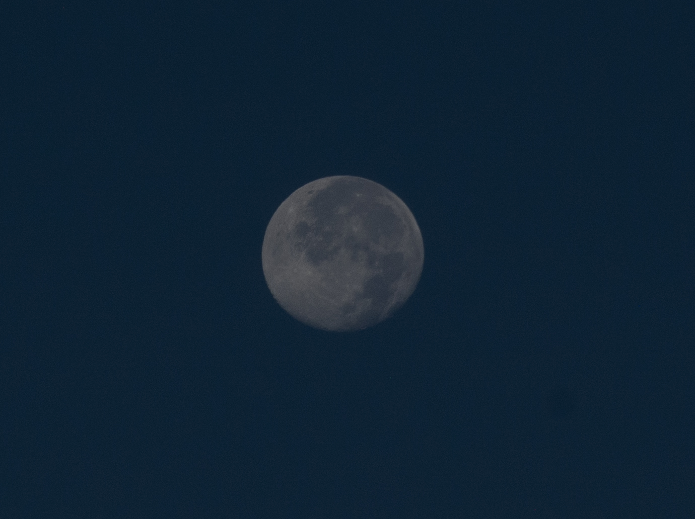 Moon in the morning sky